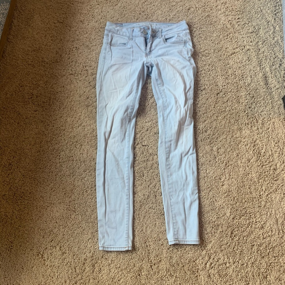 American Eagle Light Wash jegging